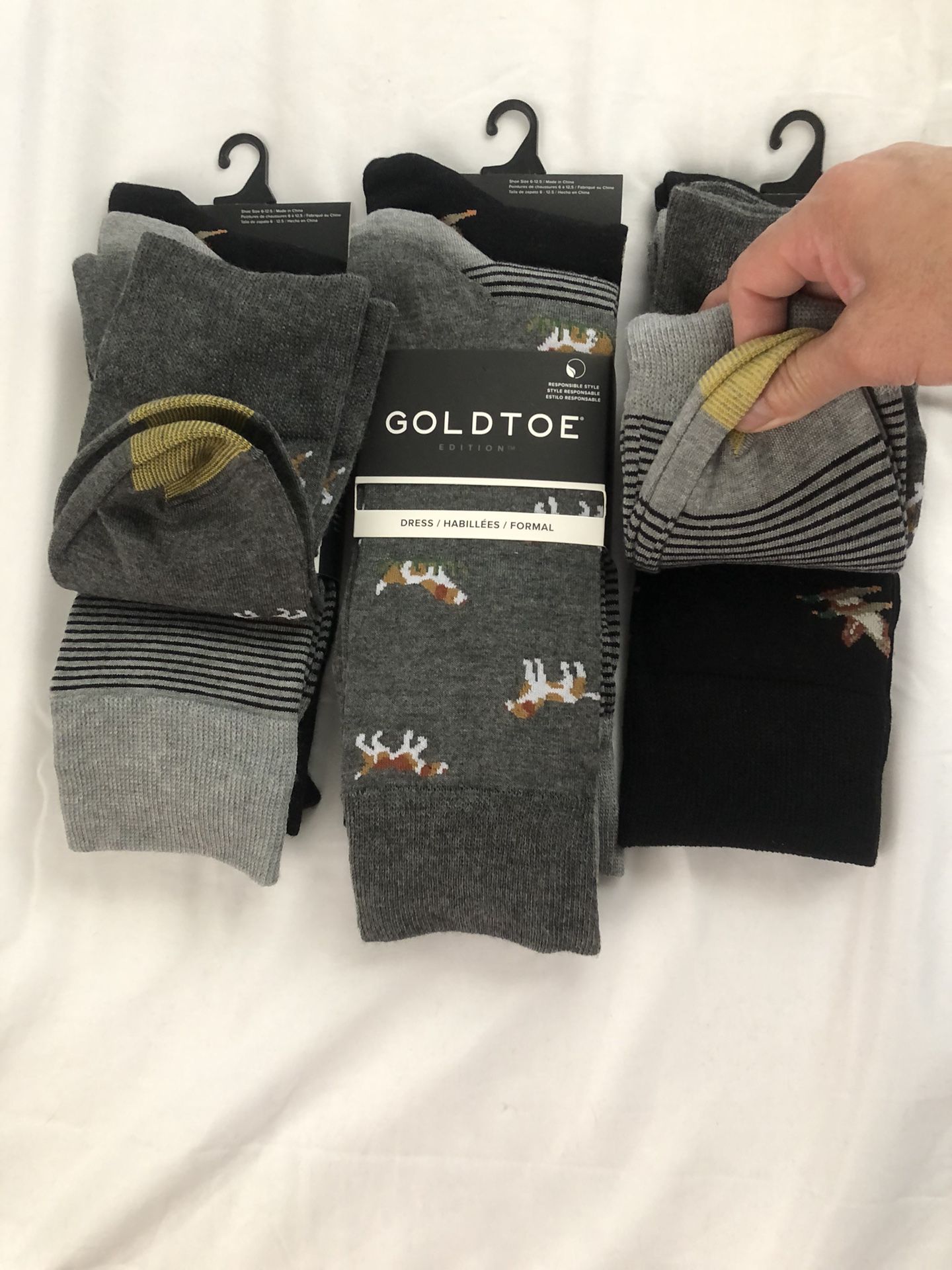 3 Dress 3 Pack Each Of Gold Toe