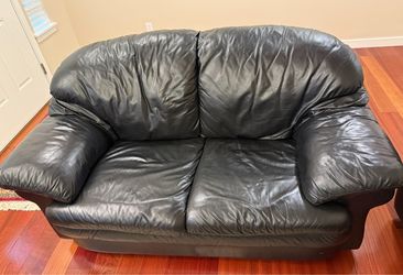 Black sofa and loveseat for free