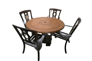 CBM Patio 5 Piece Dining Table Set DC001