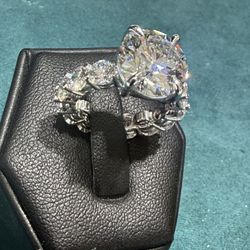 Anillos De Compromiso 5ct Lab Certificado  Vs1