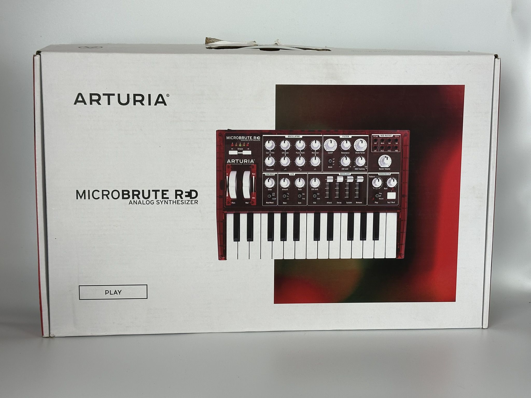 Arturia MicroBrute Red Edition - Analog Synthesizer - Rare Find! 
