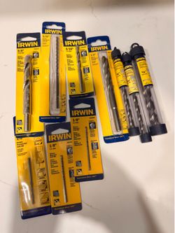 Drill Bits Many Sizes Lot