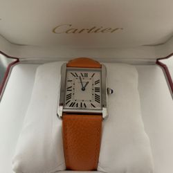 Cartier Tank Large Watch -Authentic With Box And Papers