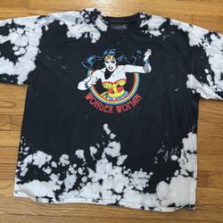 Wonder Woman DC Comics Tie Dyed T-Shirt Adult 3XL Graphic Cartoon Tee Rare Shirt