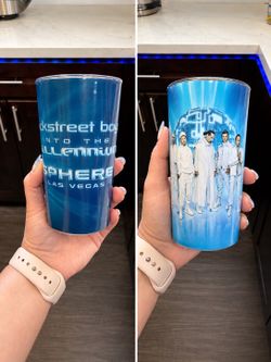 Backstreet Boy sphere reusable cup