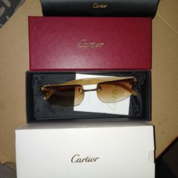Cartier 3 Piece White Buffalo Glasses 