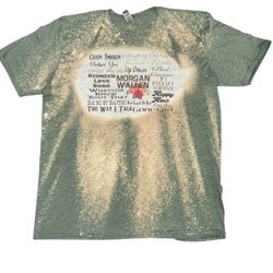 Morgan Wallen Large Tshirt Tan Green