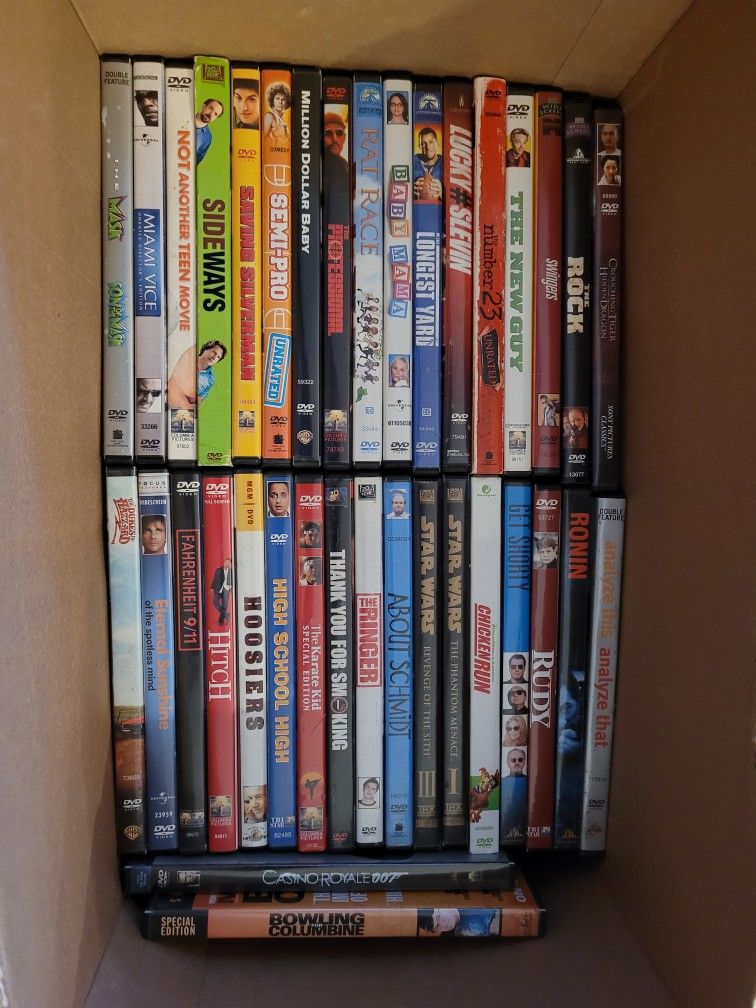 Box Of 36 Random DVDs