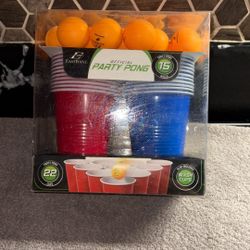 Beer Pong Game Set Party Pong Drinking Game Set Of 22 Cups And Only 13 Balls New