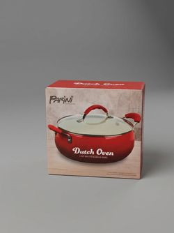 Brand New Parini 5.5 Qt Non-Stick Dutch Oven - Red