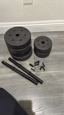 Adjustable Dumbbell Weight Set with Bars and Collars
