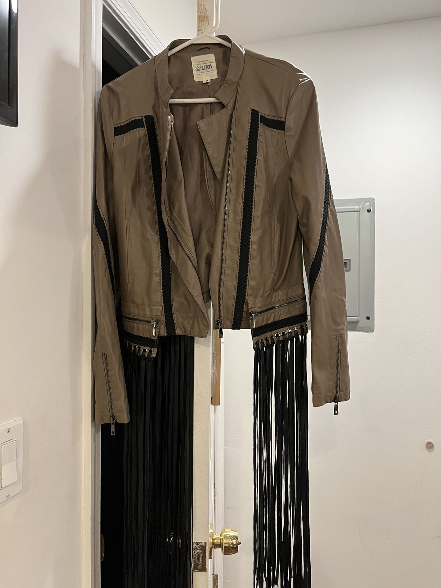 Fringed Leather Jacket 