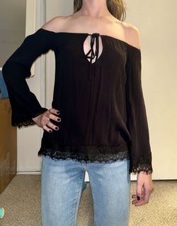 Black Off The Shoulder Blouse