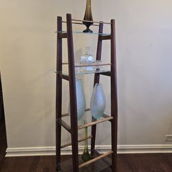 MCM Walnut and Oak Shelving Unit
