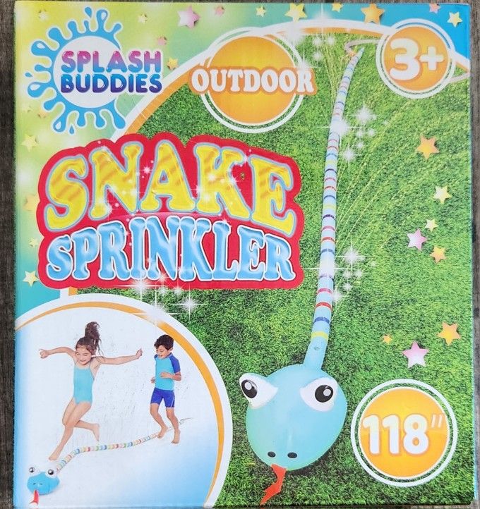 NIB Splash Buddies Snake Sprinkler 118"