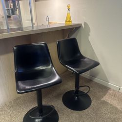 Black bar stool