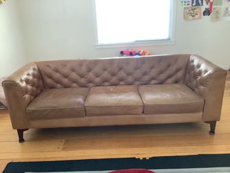 Poly and Bark Genuine Leather Sofa