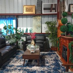 100% Genuine Leather Sofa Set ,/ Living Room Sets / Sofas And Recliners 