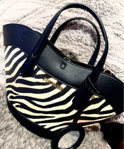 Steve Madden Zebra Print Tote Bag