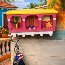 Puerto Rico La Casita Little house Keychain