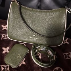 Green Kate Spade Purse 