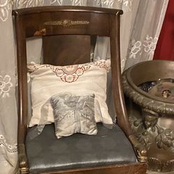 Chair With Foot Stool 