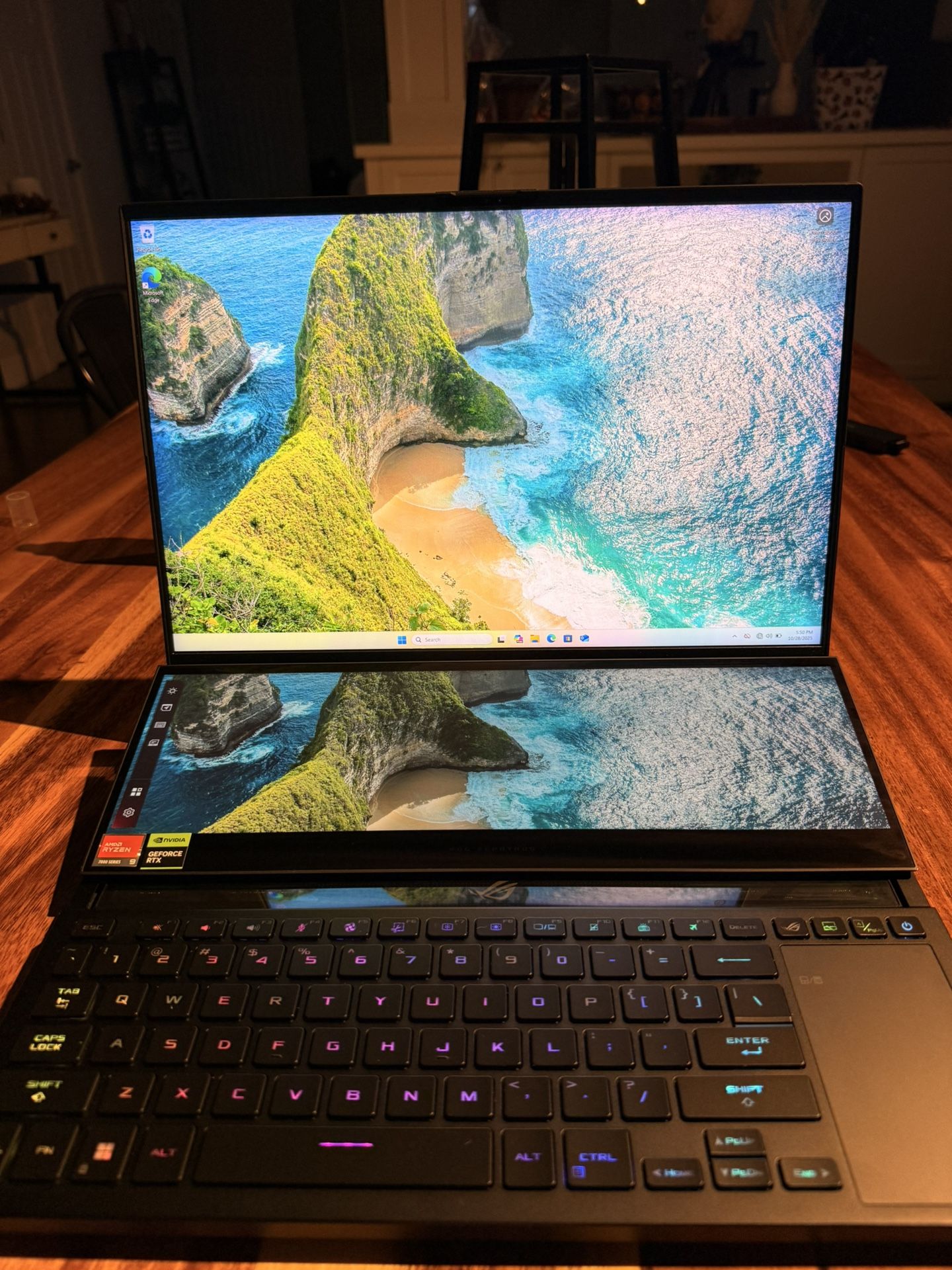ASUS ROG Zephyrus Duo 16 (2024) | RTX 4090 | Ryzen 9 7945HX | 64 GB DDR5 | 6 TB SSD | Dual Touch Screens | Laser Etch | Excellent Condition | $3,750 P