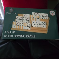 Plusivio 4Solid Wood Domino Racks BNIB