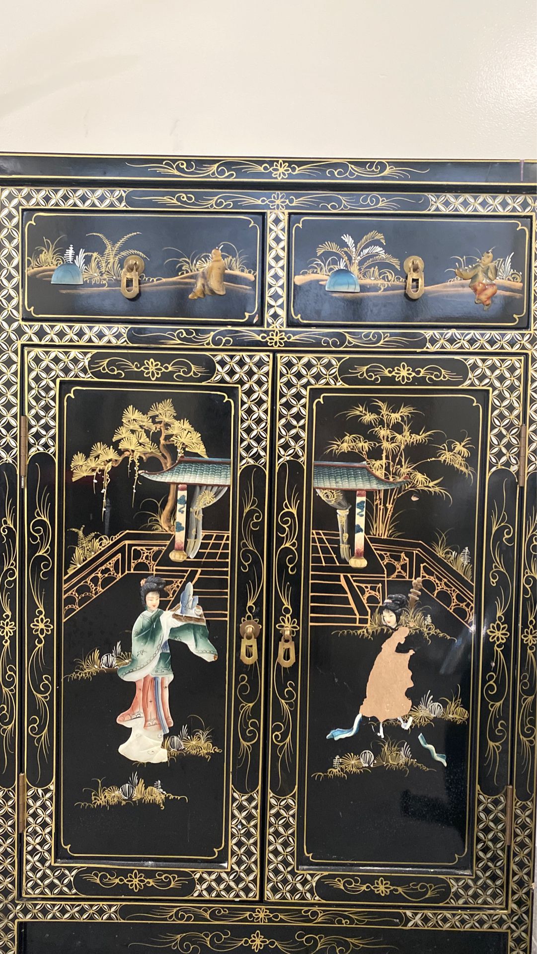 Oriental Cabinet w/ Drawers (CASH ONLY)