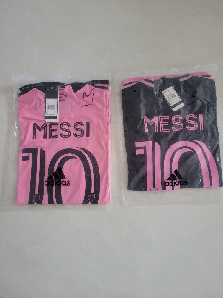 BRAND NEW Adult InterMiami Messi #10 Adidas Royal Caribbean Jersey