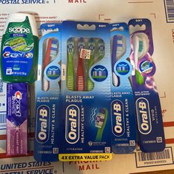 Oral-B Toothbrush/ Crest Toothpaste 