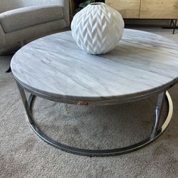 CB2 Marble Coffee Table