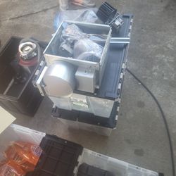 Bathroom ceiling vent fan and light