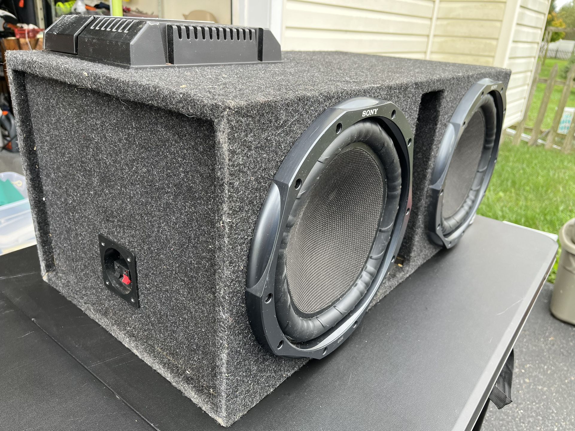 Sony GS Subwoofer will Mono block Subwoofer Amplifier XM-GS100