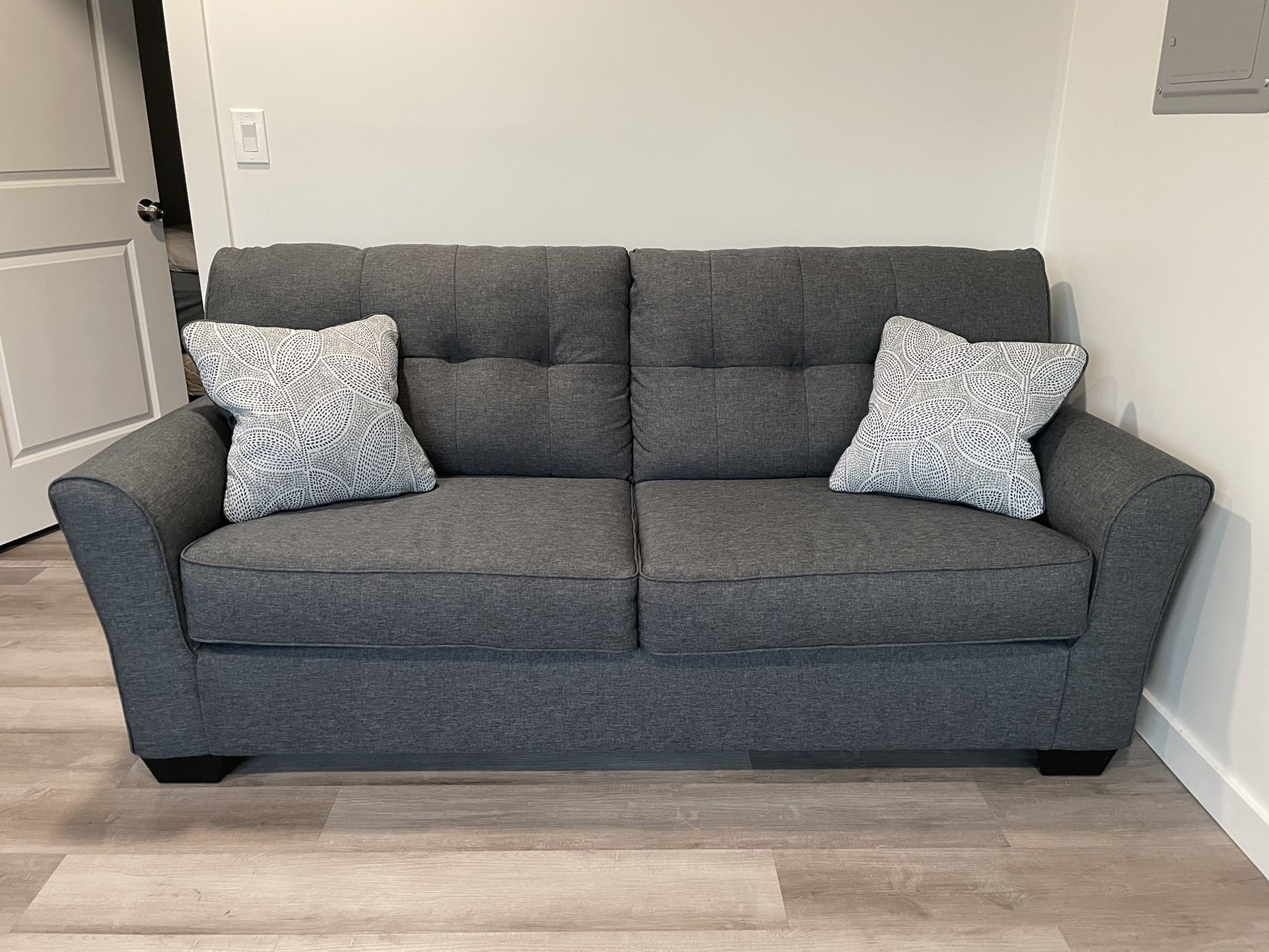 Jacoby cheap gunmetal sofa