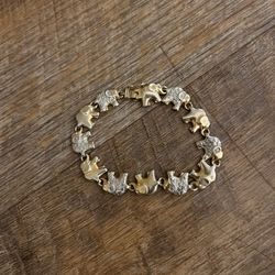 S925 Silver Elephant Bracelet