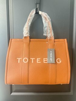 Leather Tote Bag 2 Piece Set