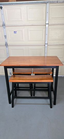 Solid Wood  4-piece Counter Height Table Set
