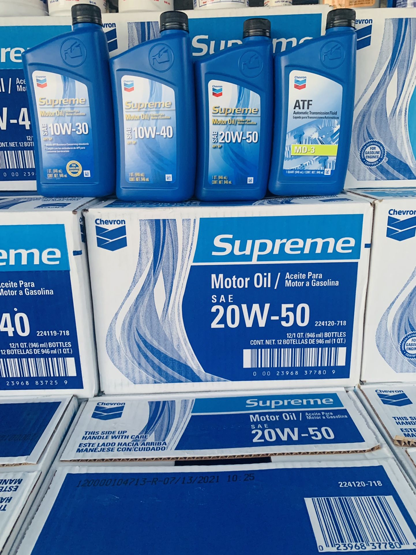 Chevron Motor Oil / Aceite De Motor 