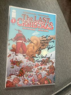 The Last Christmas Comic Book Signed (Hesperia Ca)