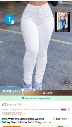 White High Waisted Jeans