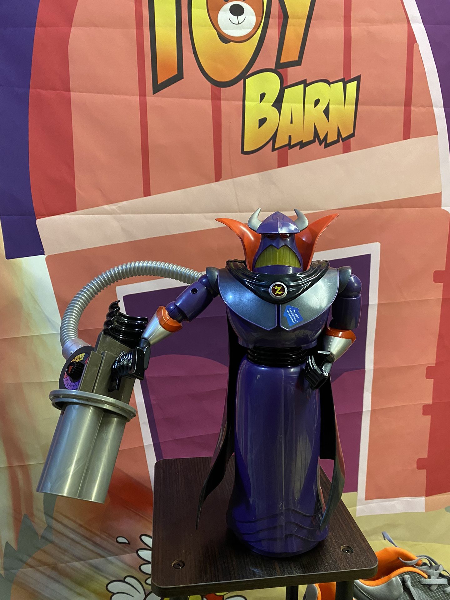 Vintage Disney Toy Story 1 Zurg Blaster 14” Talking Action Figure Works!
