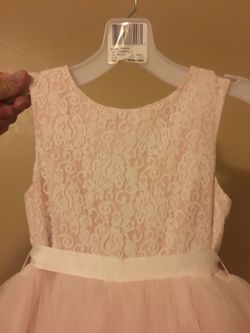 Light pink Flower girl dress size 8