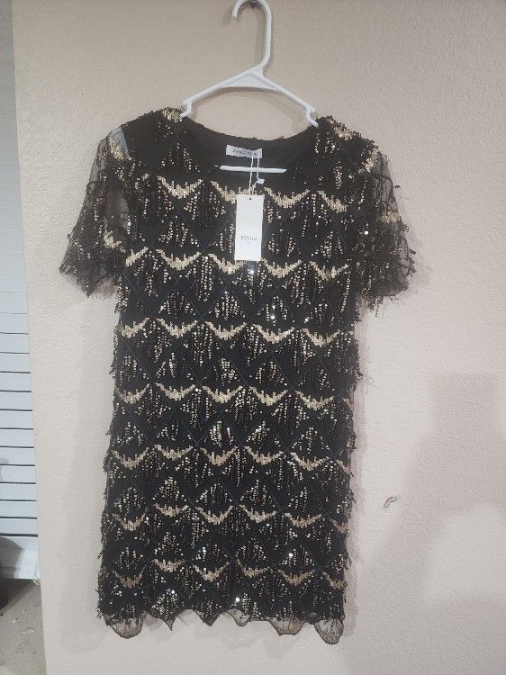 Adult Small Black Flipper Dress