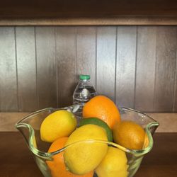 Glass Bowl with Lemons 