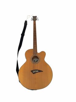 Dean EABC Acoustic Electric Bass Guitar Cutaway Natural 4 String Works