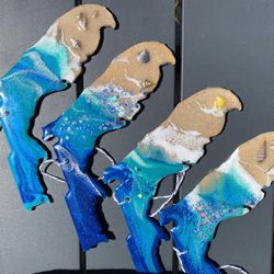 Ornaments Florida Shape , Epoxy 5 Inches 