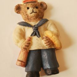 3" Sailor Bear Boy Magnet. Can Put On Wall Too