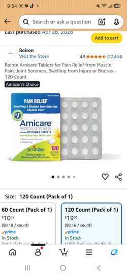 Arnica tablets