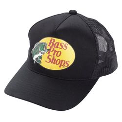 Bass pro mesh trucker style hat black